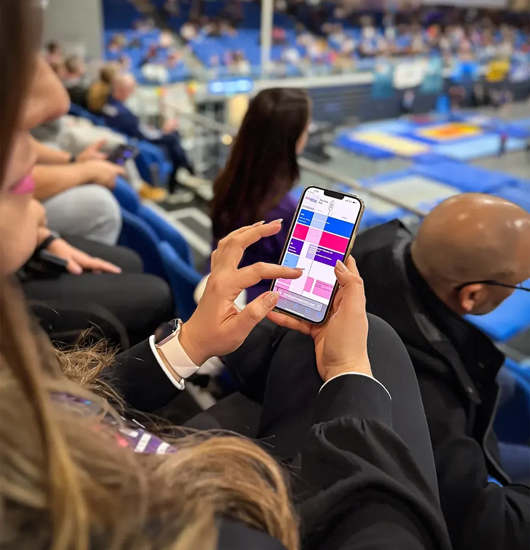 Nicole Garey, using the digital timetable XP developed for the Nationals